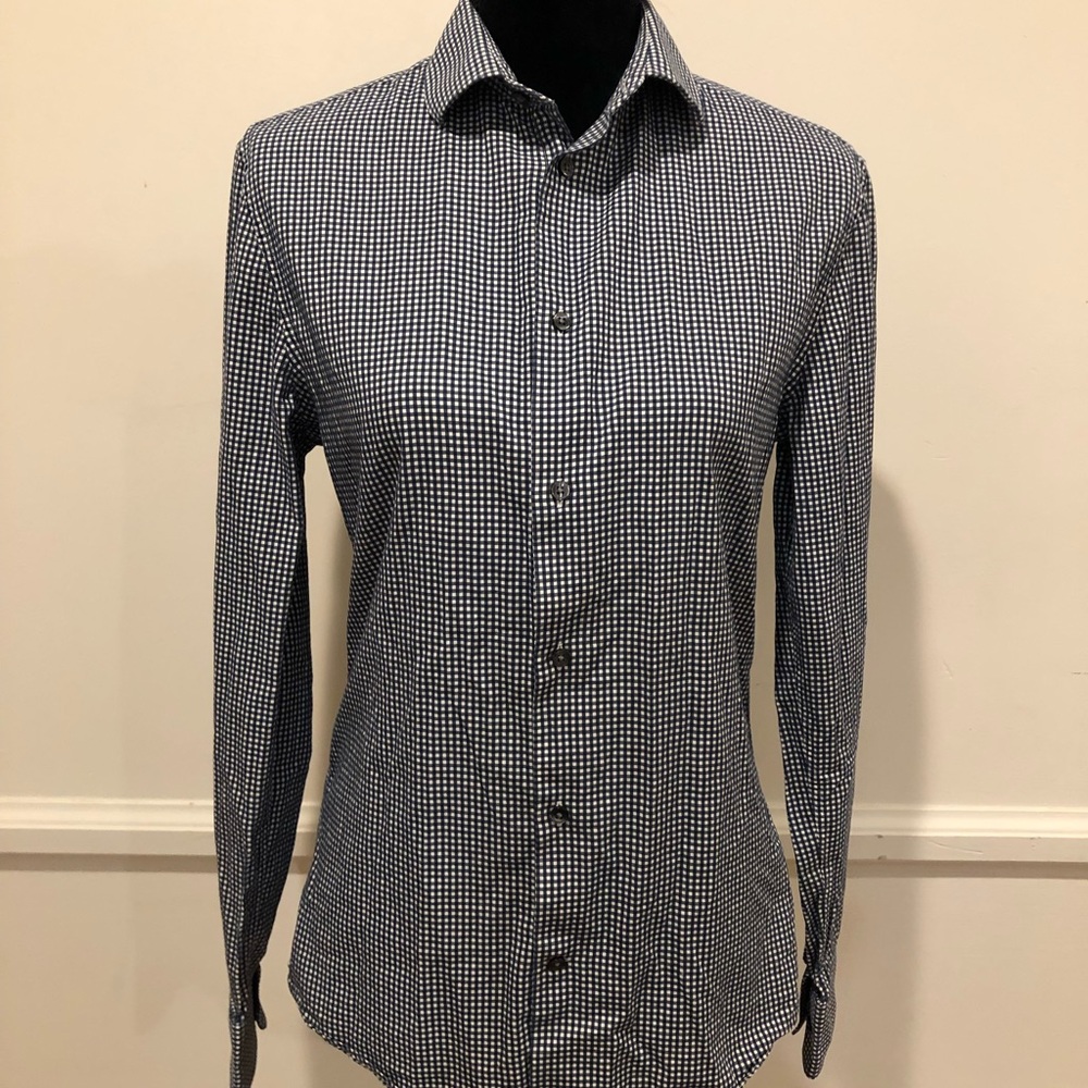 H&M Button Down Black Long Sleeve